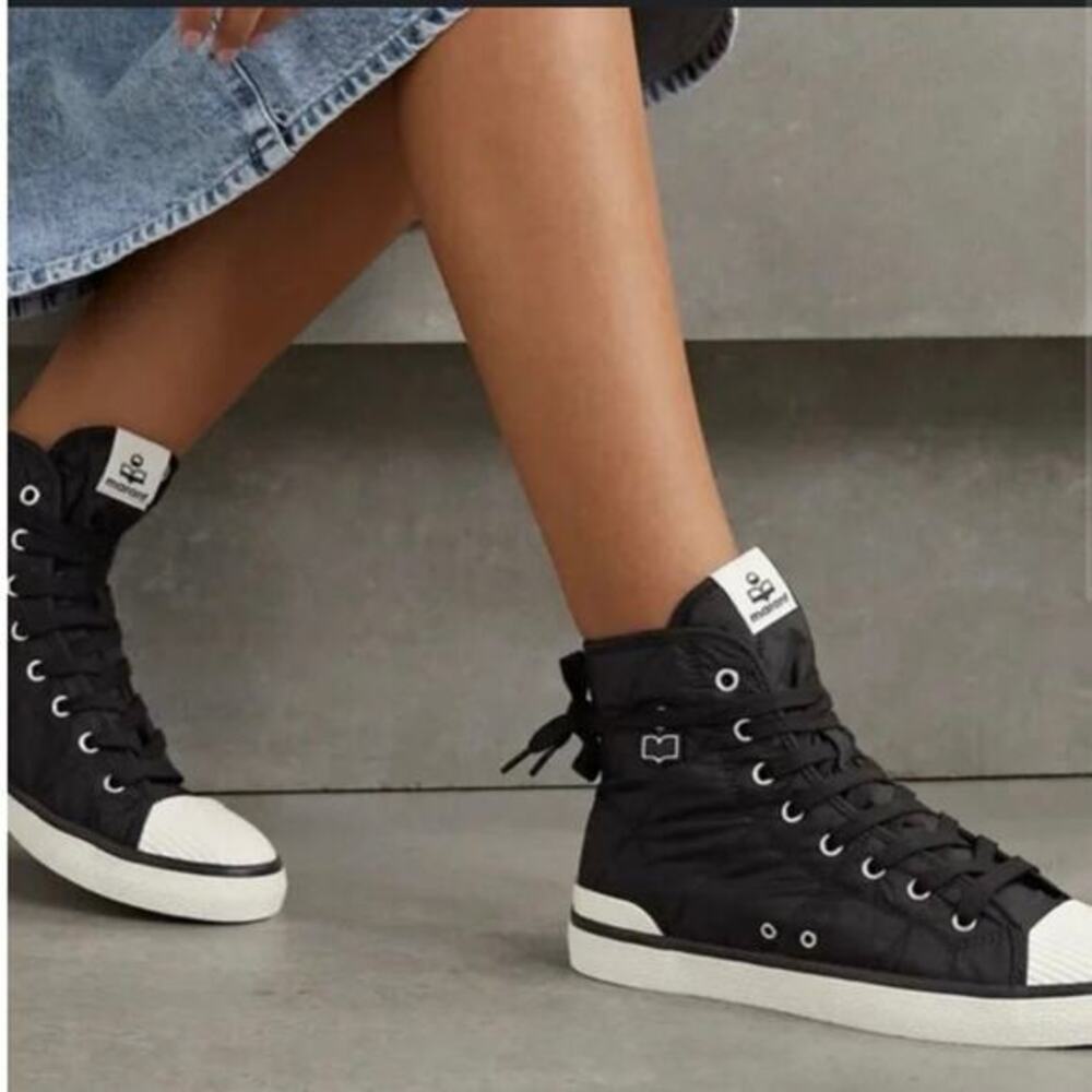 ISABEL MARANT Benkeen quilted shell hightop Size 7.5